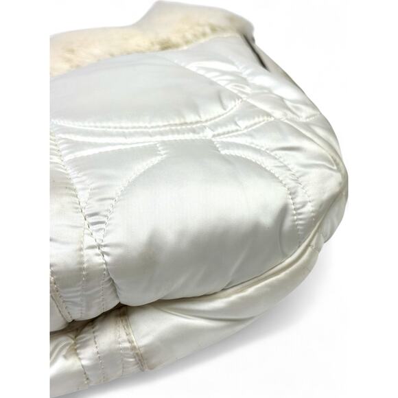 Coach Vintage Y2K Rabbit Fur Trim Puffer Shoulder Bag - Picture 14 of 16